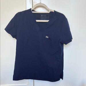 FIGS Navy Catarina Scrub Top